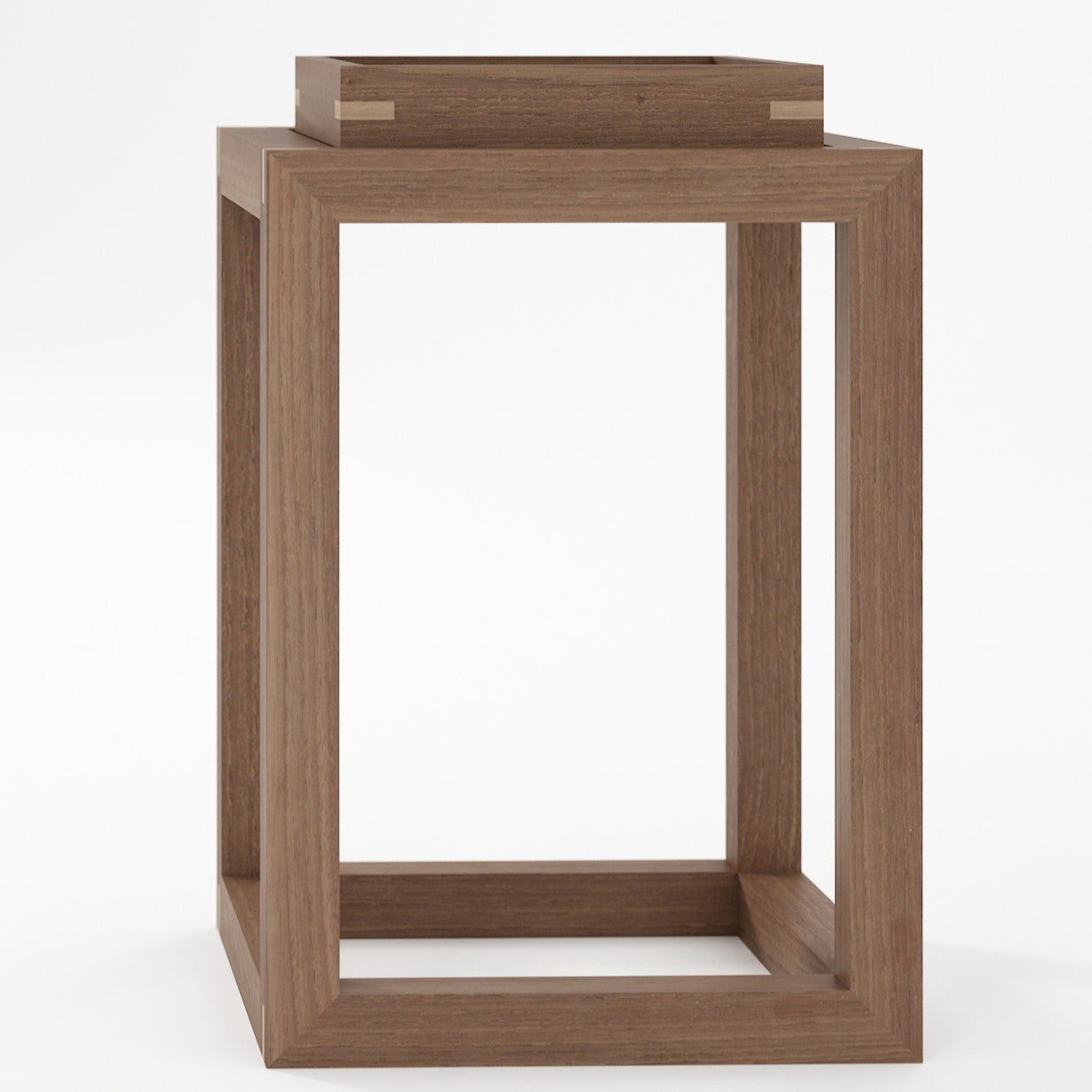 Up and Down Single Tray Side Table - FSC Teak