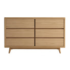 Wooden six-drawer dresser - KV0002O