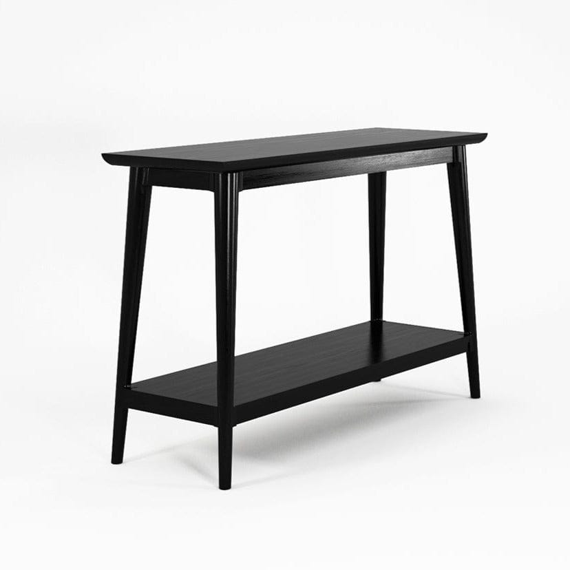 KV0013SSB-1 black console table with shelf