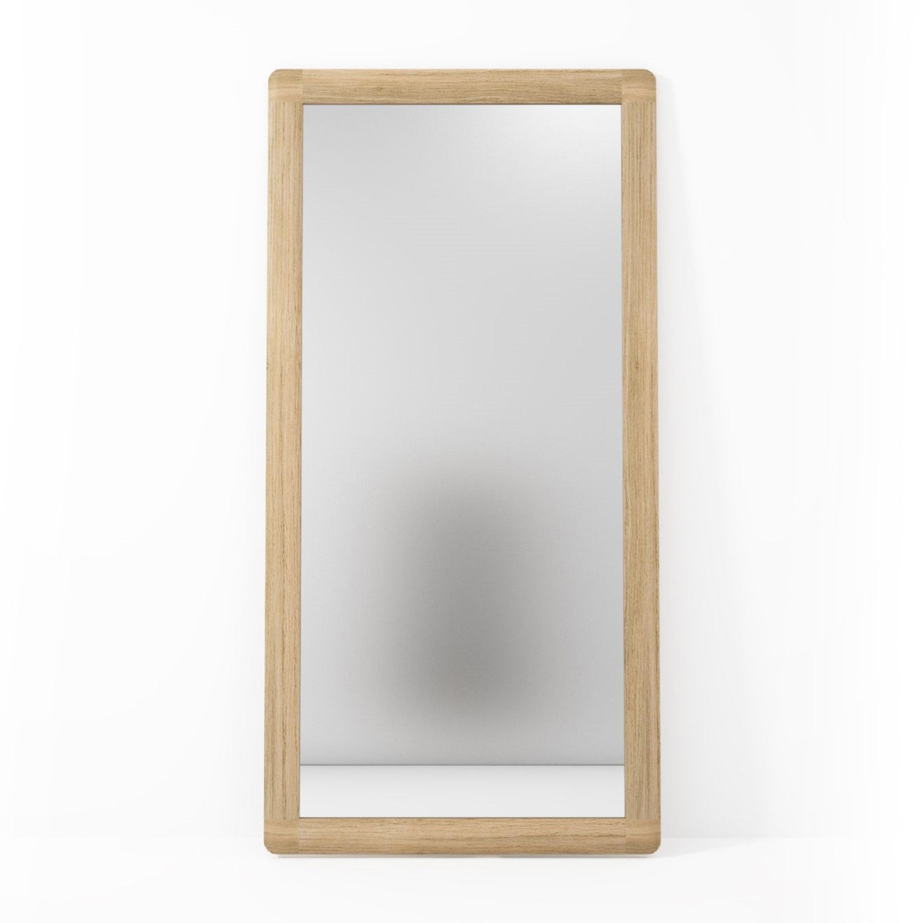 Vintage Floor Mirror - European Oak