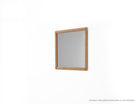 Square wooden framed mirror