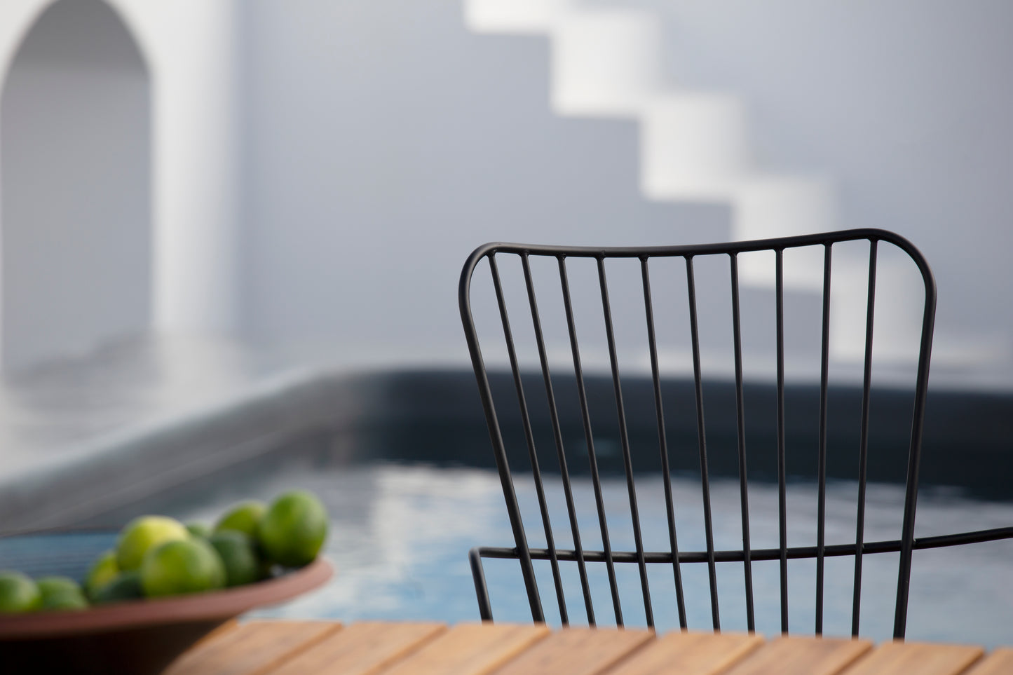 Paon Bar Chair - Bamboo | Black