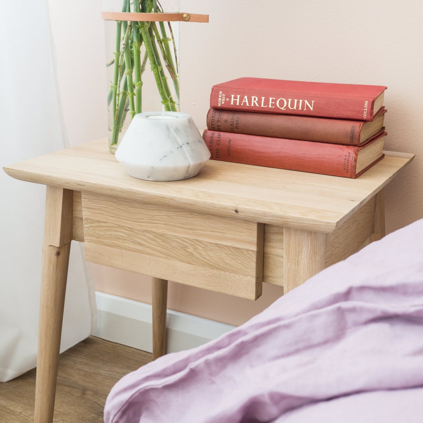 Vintage Tall Bedside - European Oak-Indoor Furniture-Karpenter-Neutral Oak Wood-European Oak-SLH AU