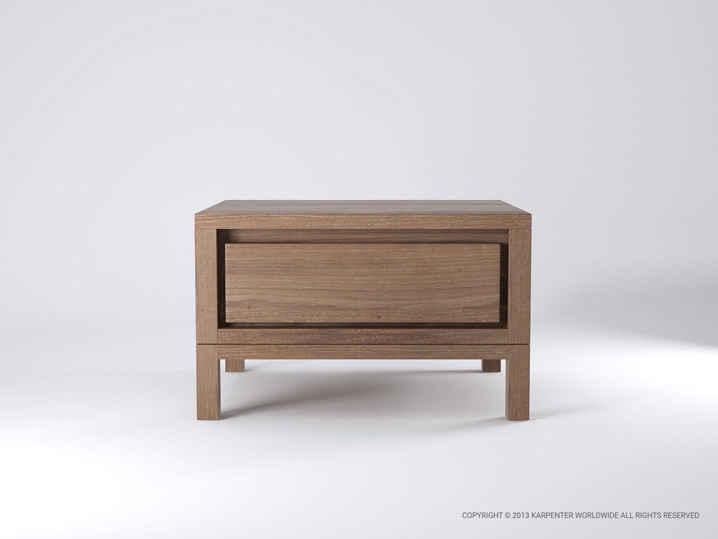 Solid Bedside Table - FSC Recycled Teak