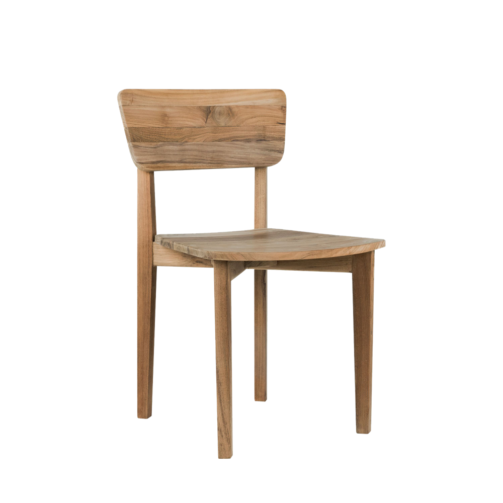 Asri Solid Timber Dining Chair - Sustainably Made Furniture-Indoor Furniture-SLH-Teak Brown-Sustainable Plantation Teak-Natural Water Based-SLH AU