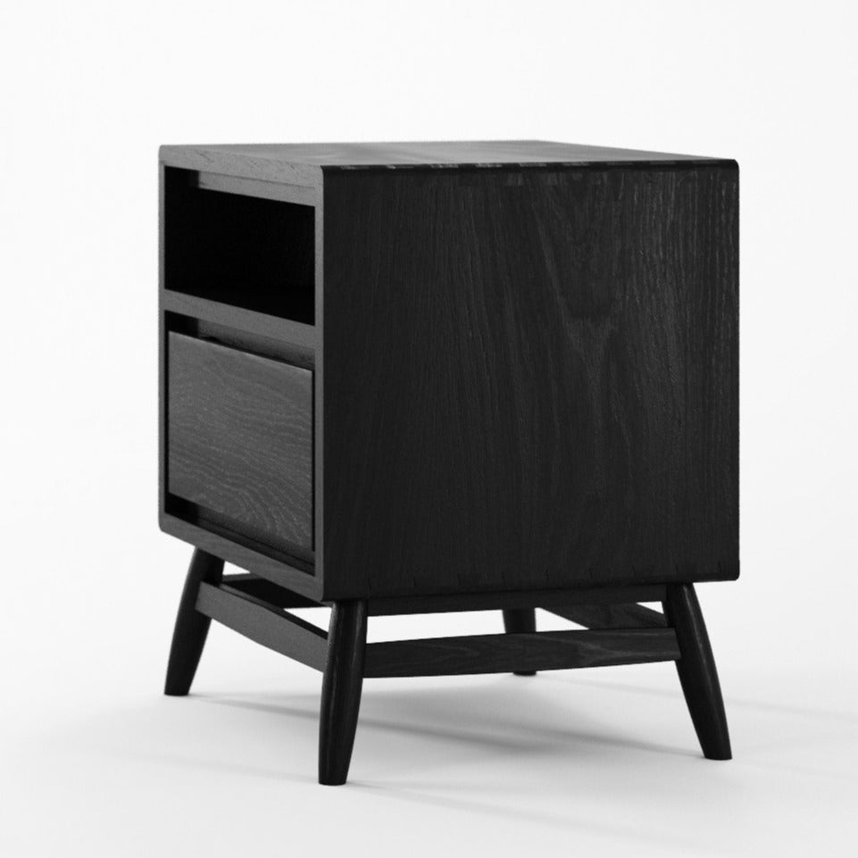 Twist Side Table - Satin Black-Indoor Furniture-Karpenter-Black Stained Oak-Black Stained European Oak-SLH AU