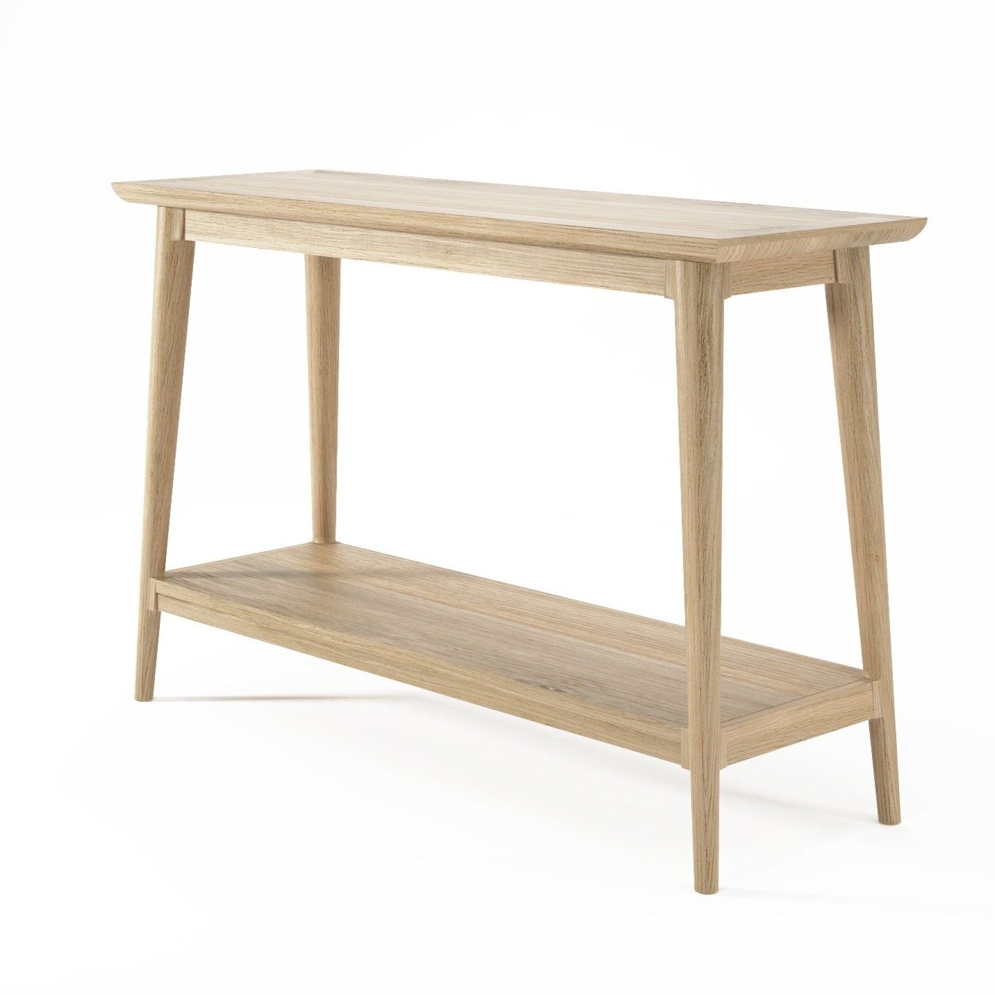 Scandinavian Style light timber oak hallway console table