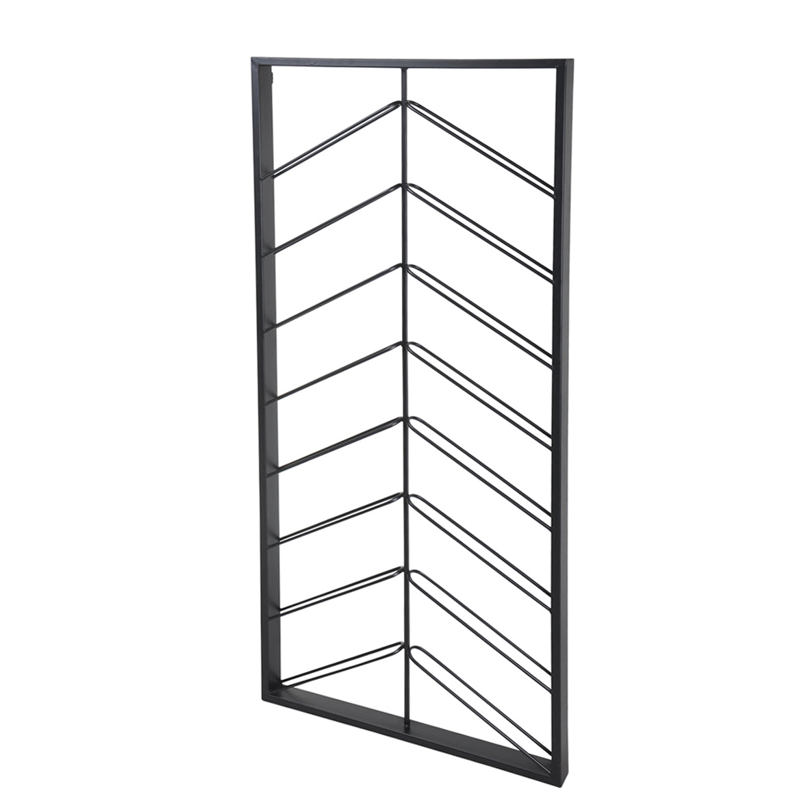 Chevron Wine Rack - Iron