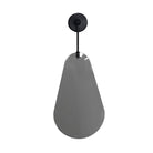 Modern teardrop wall sconce with black finish