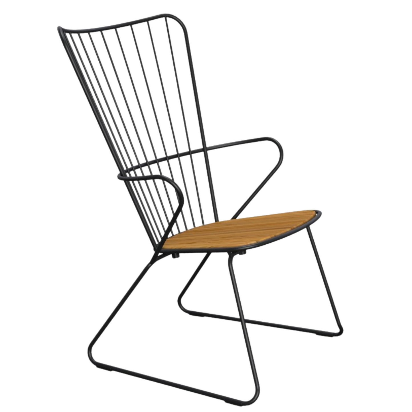 Paon Lounge Chair - Bamboo | Black