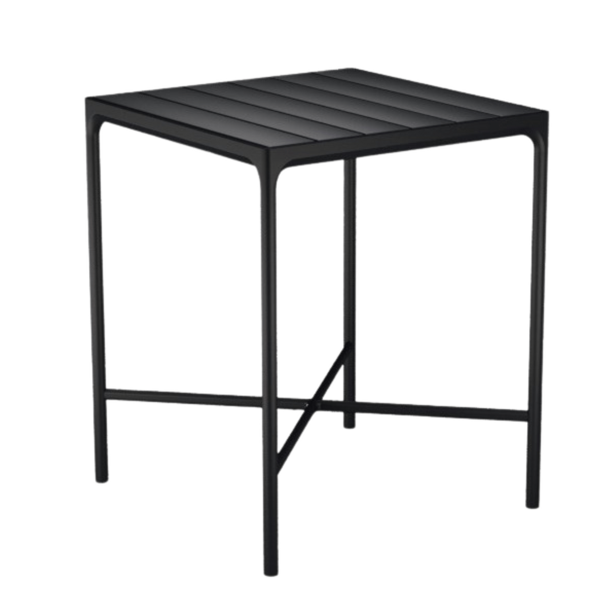 Black square outdoor table