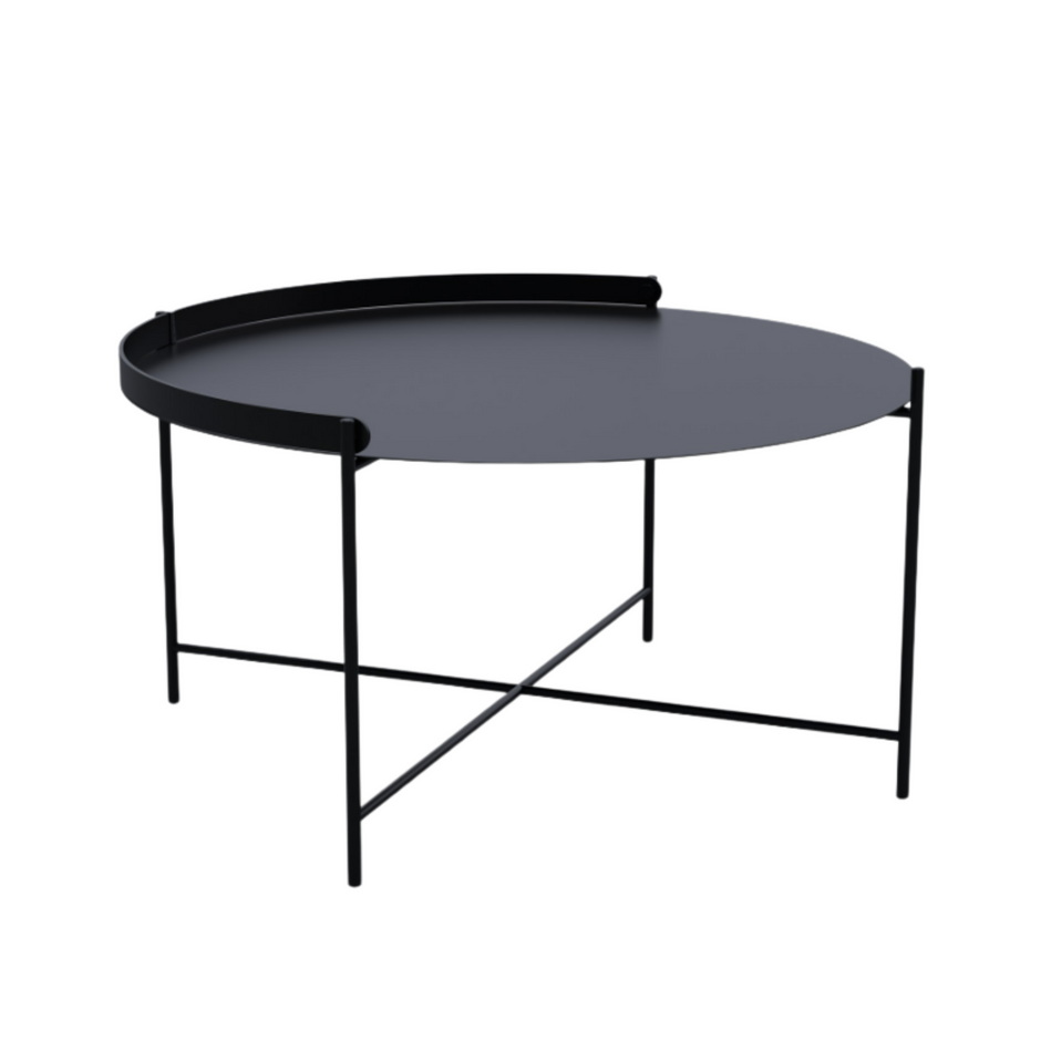 Edge Tray Table - Black Large