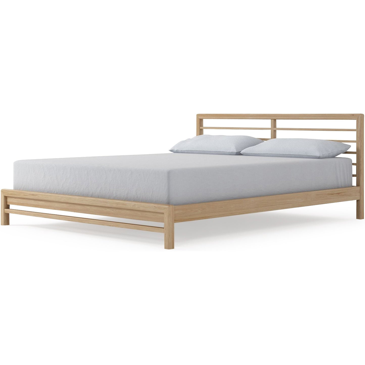 Jun Queen Bed - European Oak-Indoor Furniture-Karpenter-Neutral Oak Wood-European Oak-Hyrdro Oil-SLH AU