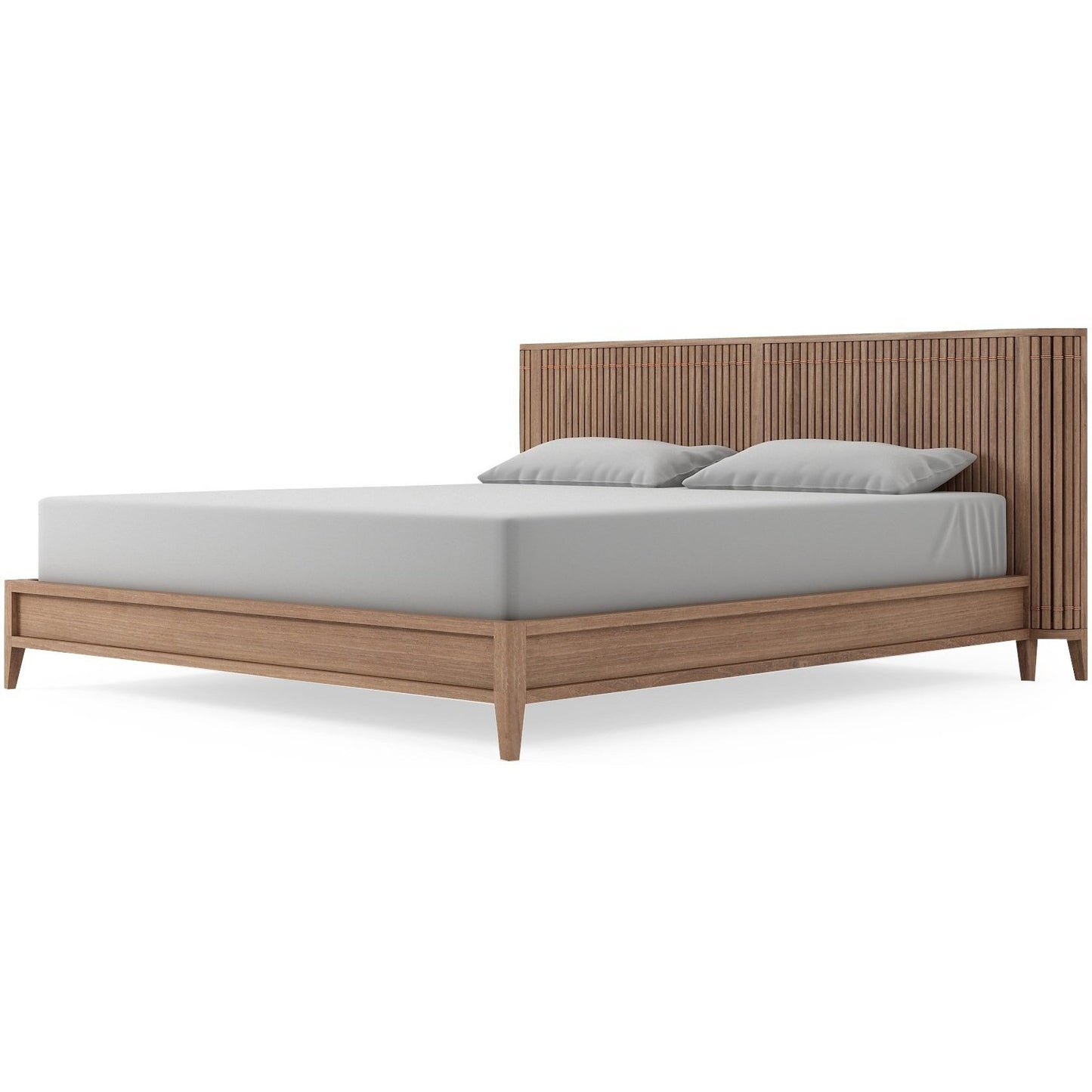 Koppar King Bed without Storage - FSC Certified Teak-Indoor Furniture-Karpenter-Teak Brown-FSC Certified Recycled Teak-SLH AU