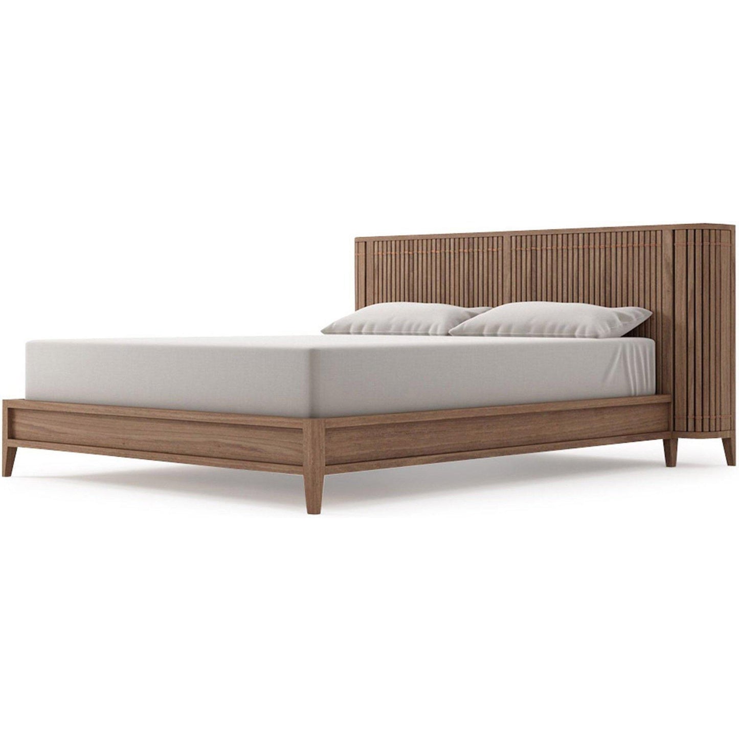 Koppar Queen Bed - FSC Recycled Teak-Indoor Furniture-Karpenter-Teak Brown-FSC-Certified Recycled Teak-SLH AU