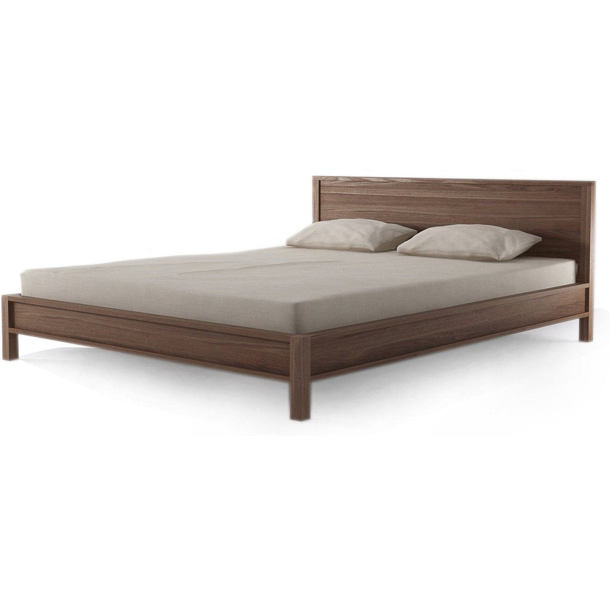 Solid Queen Bed - FSC Recycled Teak-Indoor Furniture-Karpenter-Teak Brown-FSC-Certified Recycled Teak-SLH AU
