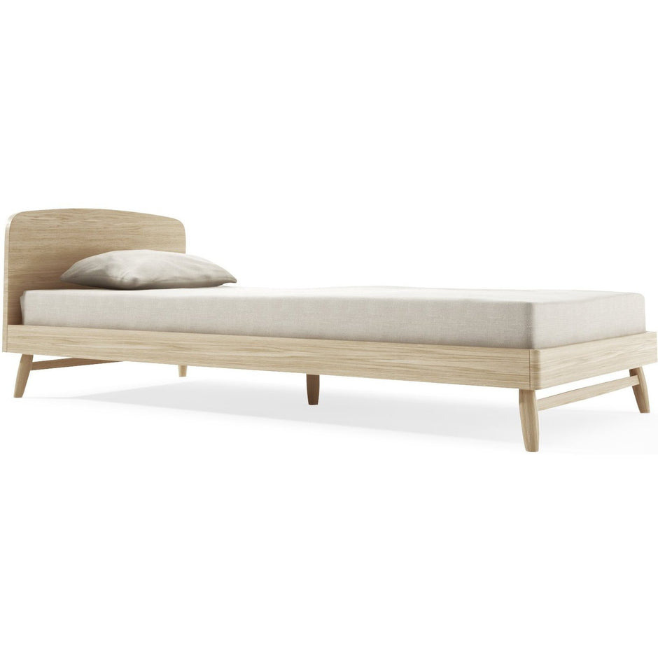 Twist King Single Bed - European Oak-Indoor Furniture-Karpenter-Neutral Oak Wood-European Oak-SLH AU