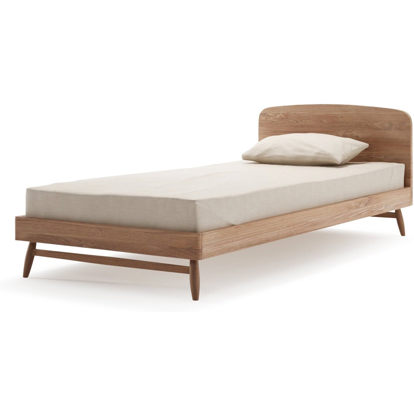 Twist King Single Bed - FSC Recycled Teak-Indoor Furniture-Karpenter-Teak Brown-FSC-Certified Recycled Teak-SLH AU