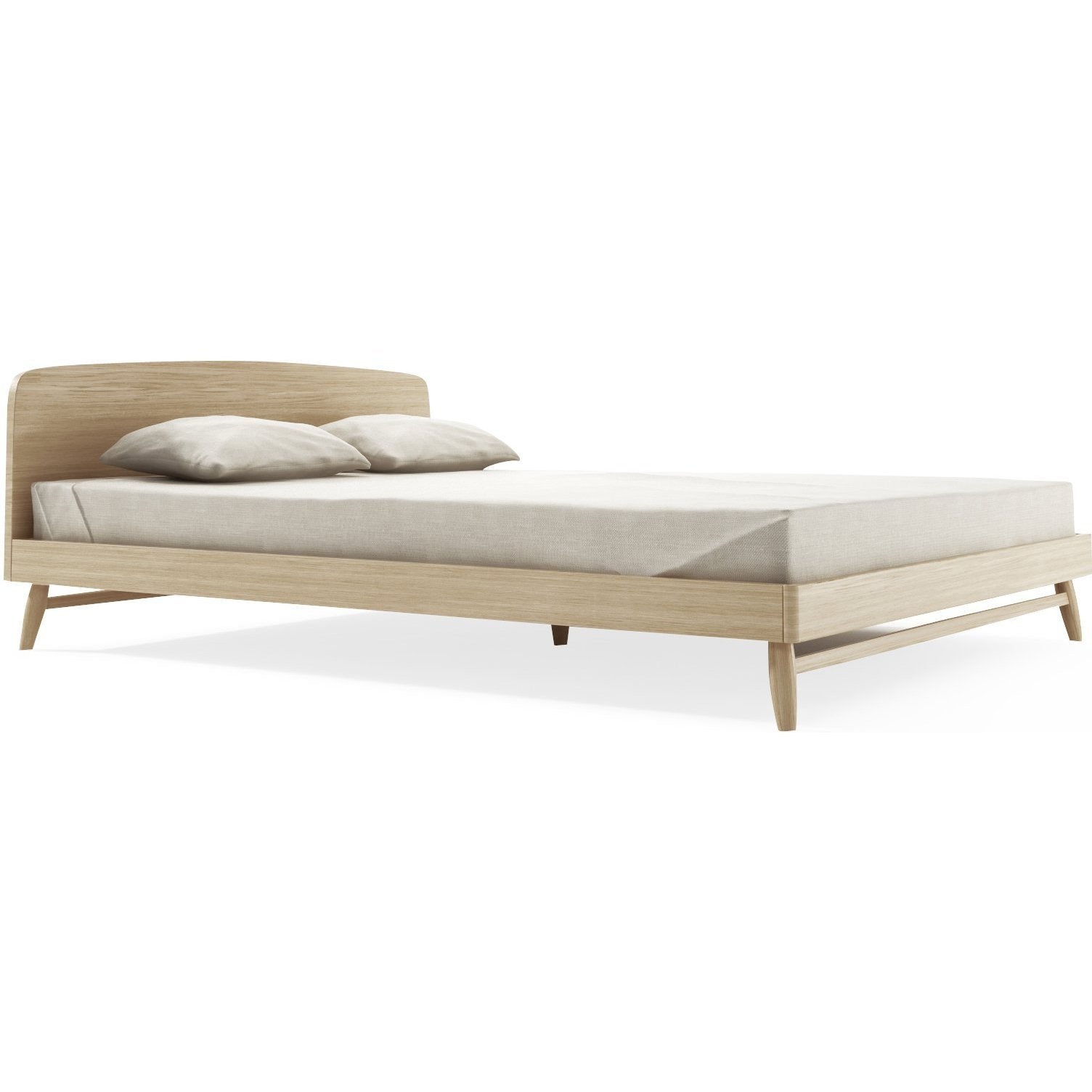Twist Queen Bed - European Oak-Indoor Furniture-Karpenter-Neutral Oak Wood-European Oak-SLH AU