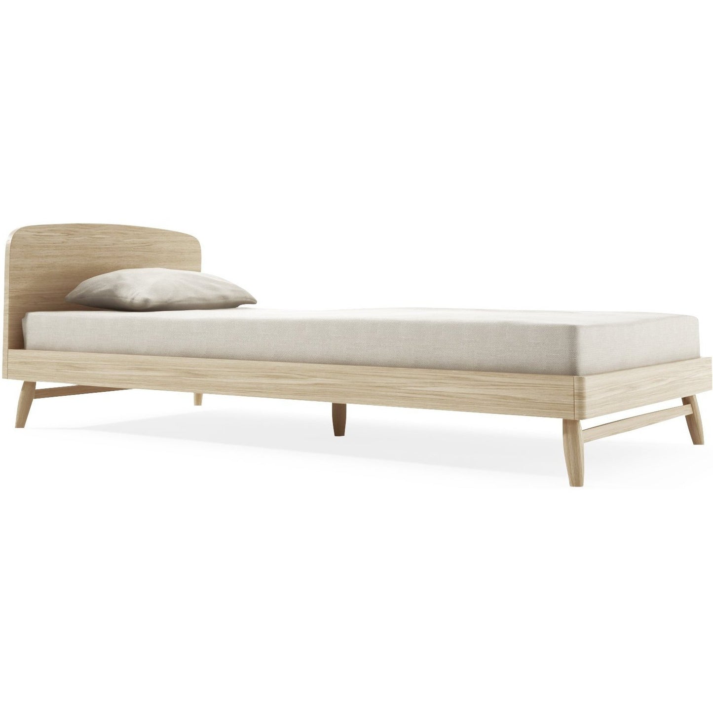 Twist Single Bed - European Oak-Indoor Furniture-Karpenter-Neutral Oak Wood-European Oak-SLH AU