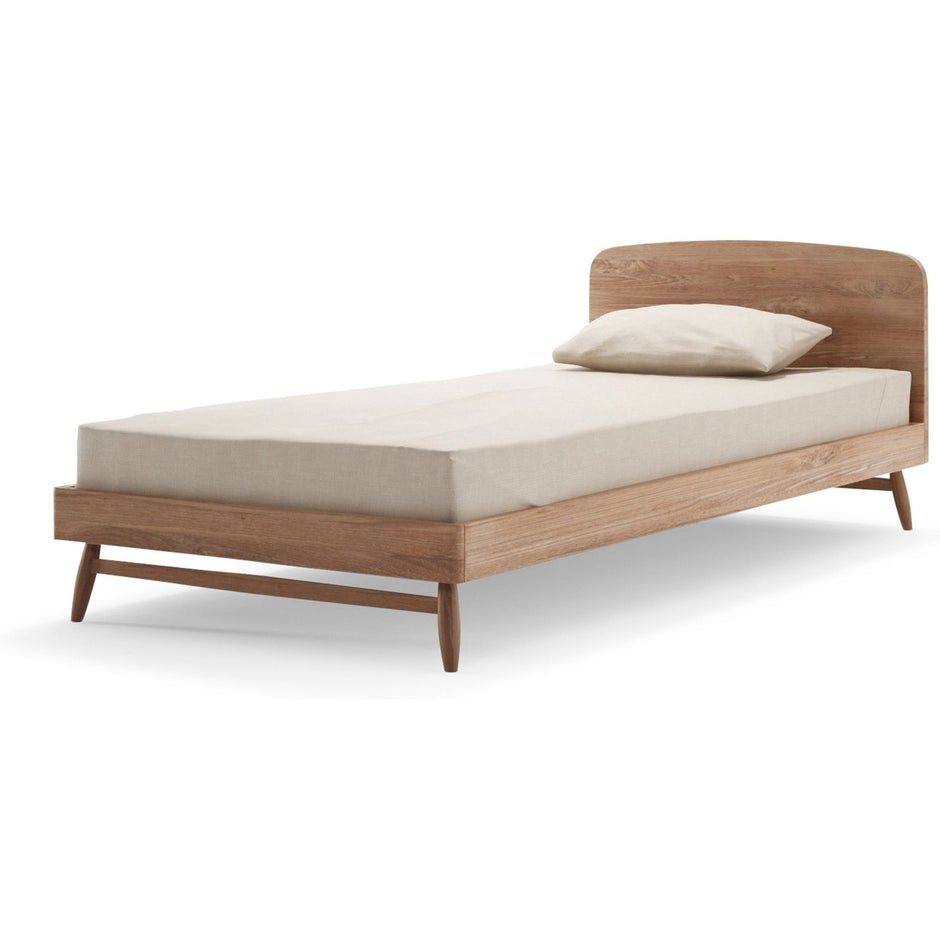 Twist Single Bed - FSC Recycled Teak-Indoor Furniture-Karpenter-Teak Brown-FSC-Certified Recycled Teak-SLH AU